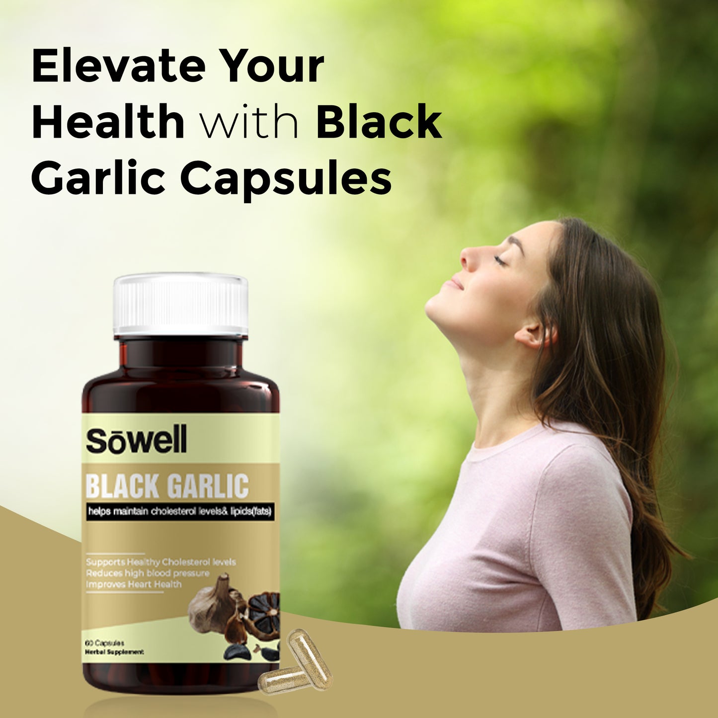 Black Garlic Herbal Supplement