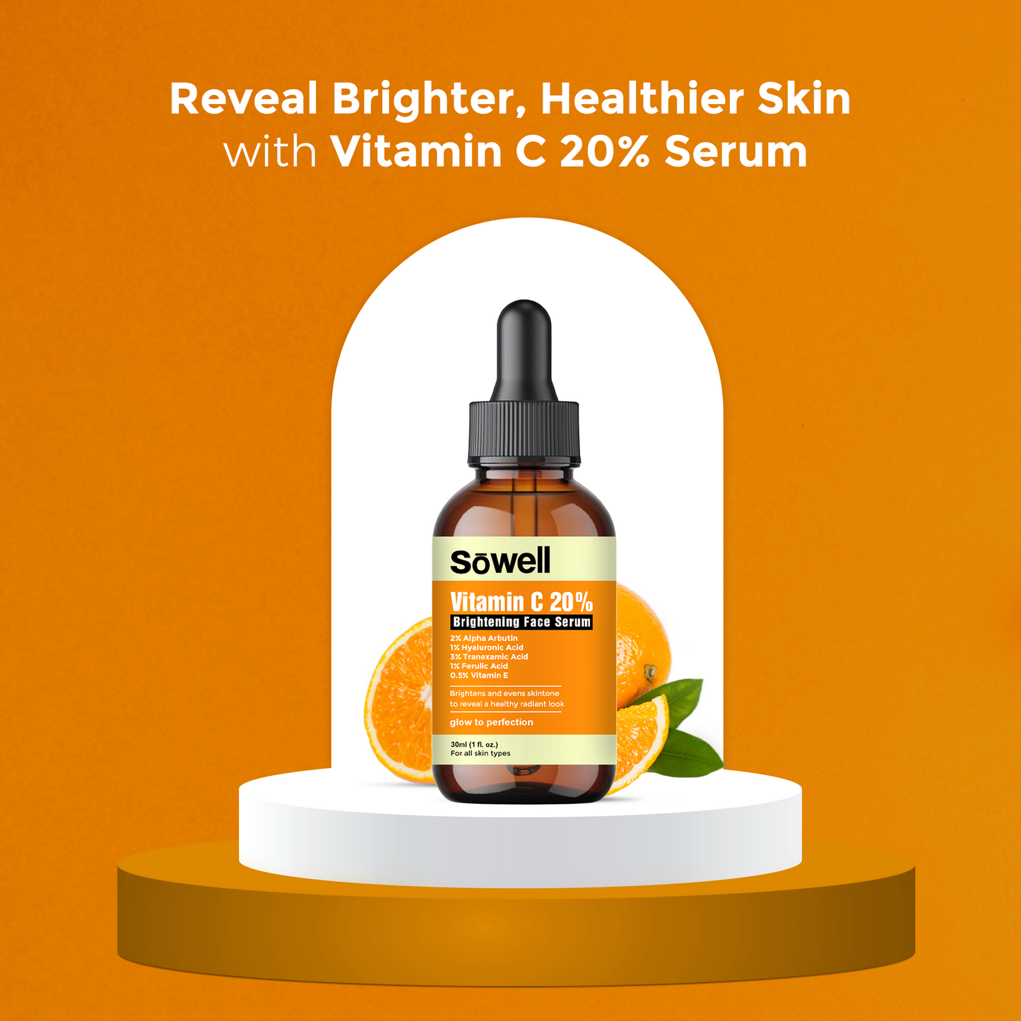 Vitamin C 20% Brightening Face Serum 30ml