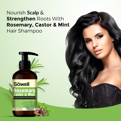 Rosemary Castor Mint Scalp Strengthening Hair Shampoo 200ml