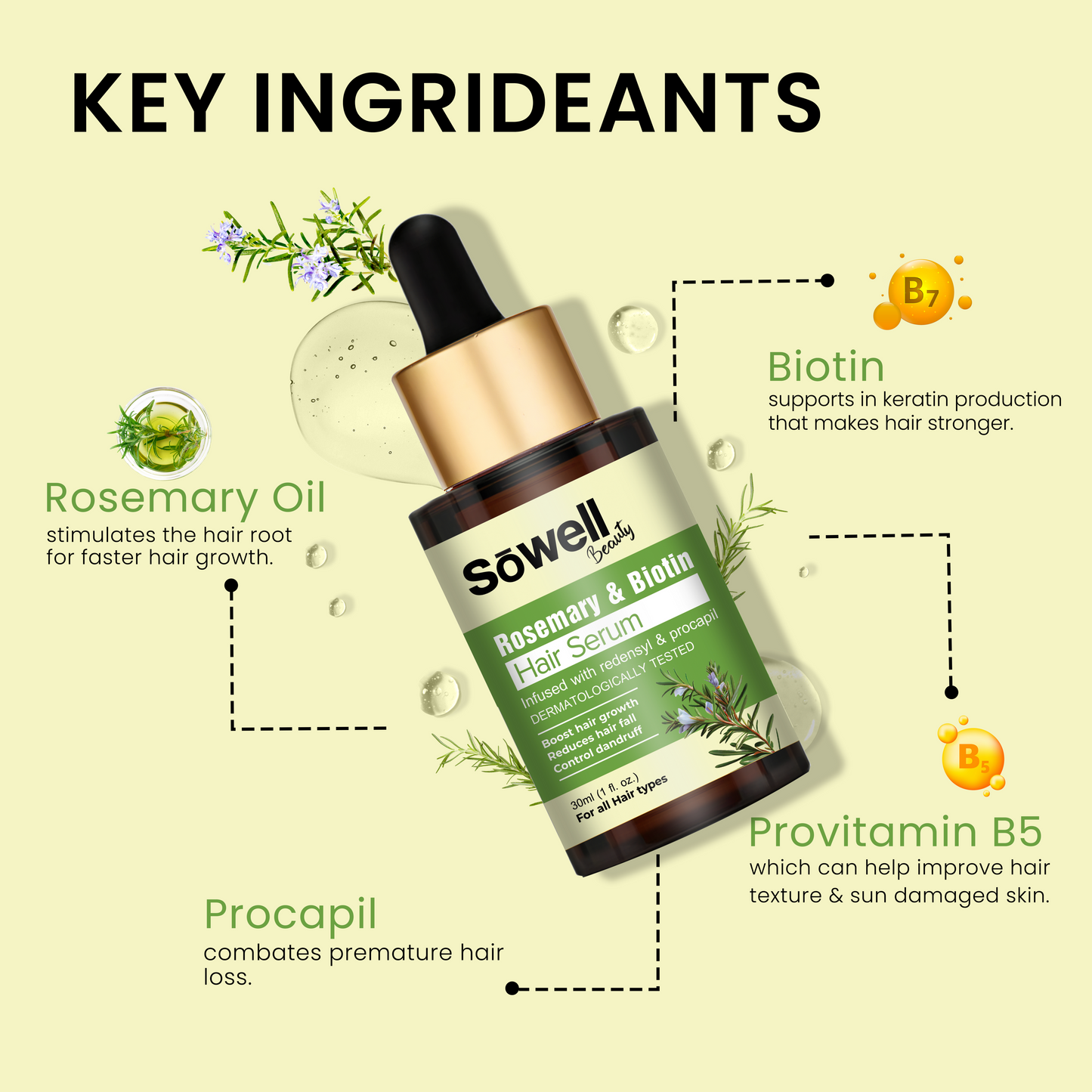 Rosemary Biotin Hair Serum