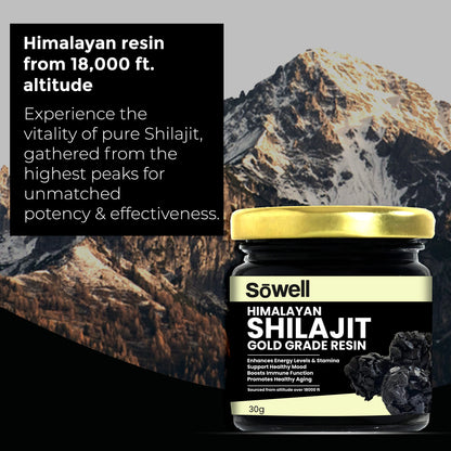 Himalayan Shilajit Gold Grade Resin 30g