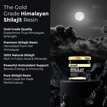 Himalayan Shilajit Gold Grade Resin 30g