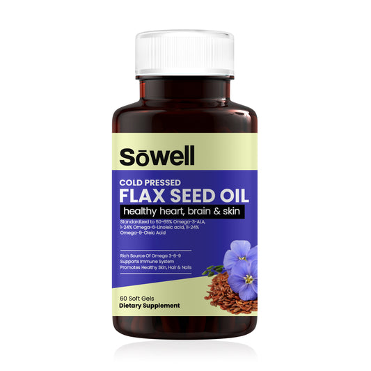 Cold Pressed Flax Seed Oil Softgels